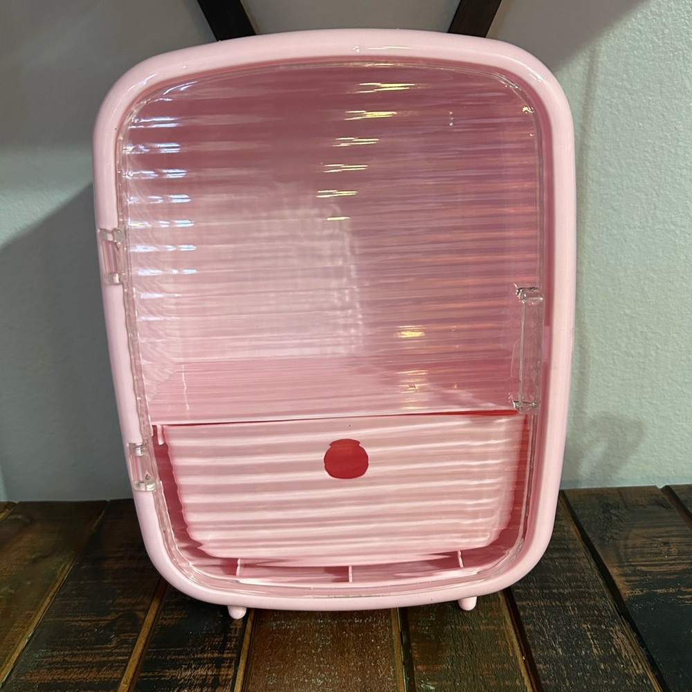 Target Bullseye Playground Cosmetic Display Makeup Storage With Drawer Pink NEW